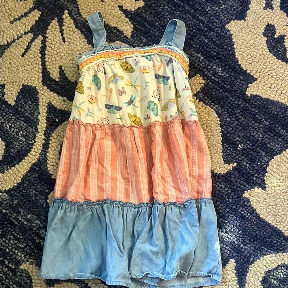 Matilda Jane Denim and Floral Tiered Maxi